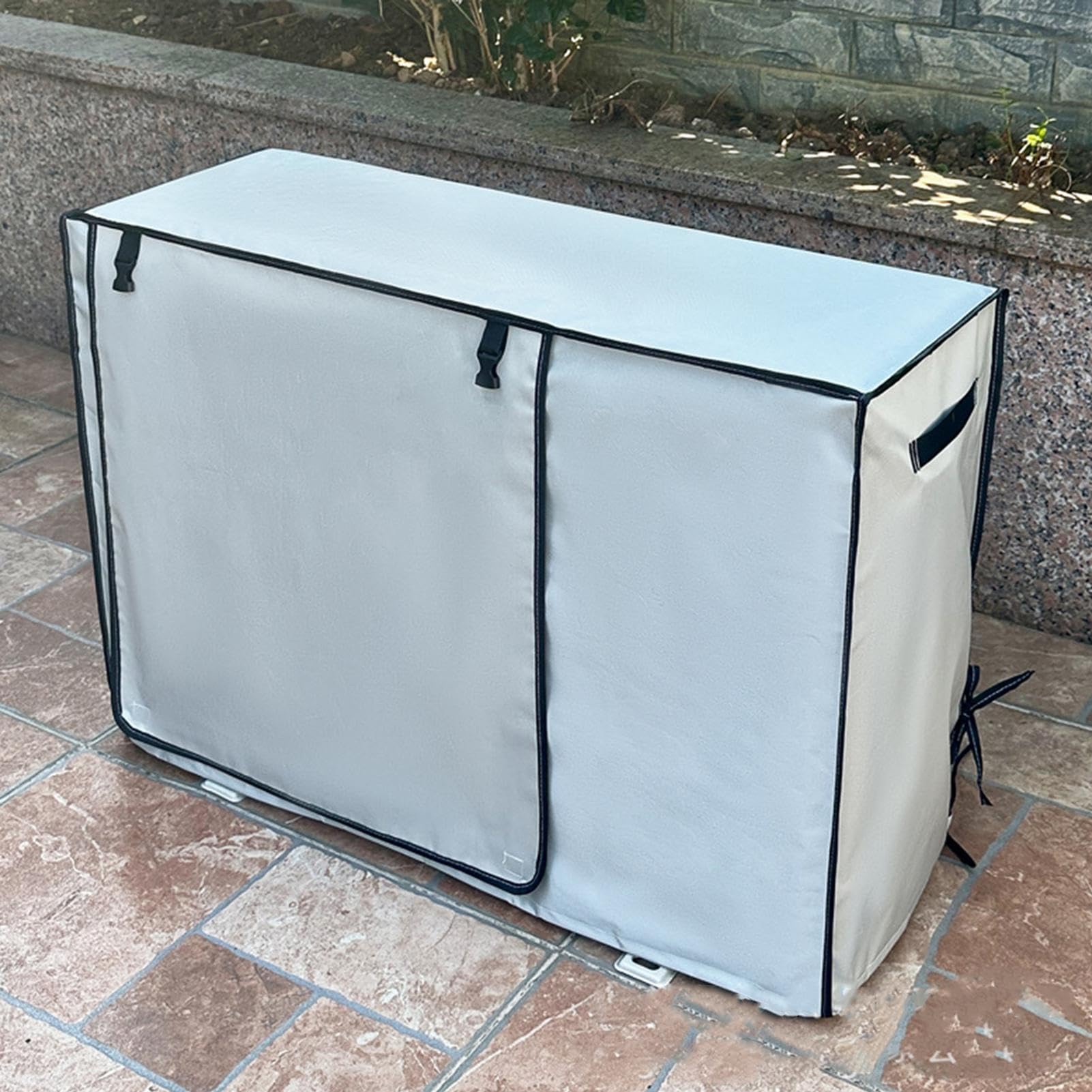 Cubierta de aire acondicionado, cubierta de aire acondicionado, cubierta Oxford para unidad de aire acondicionado, cubierta protectora de 78 x 55 x 30 cm, cubierta protectora solar para unidad de aire