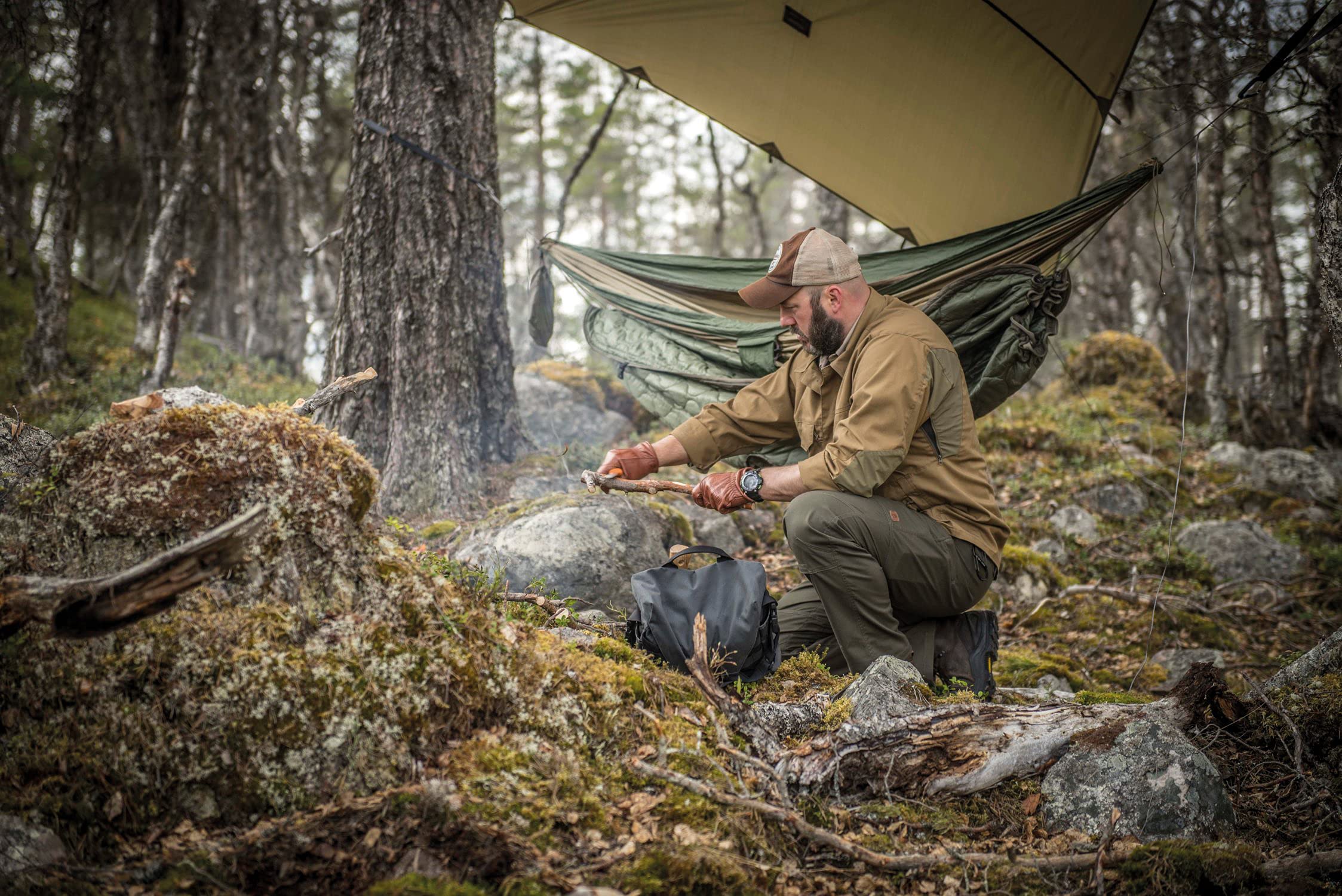 Helikon-Tex Woodsman - Pantalones de deporte, color gris