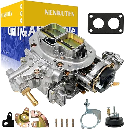 Miniatura 2 de NENKUTEN Nuevo Carburador 2 Barriles para Weber 32/36 DFEV 32x36 para VW Bug 1976-1983 Mazda B2600 con estrangulador eléctrico para Fiat 124/131