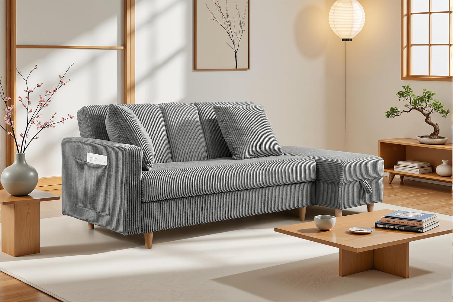 ソファー ソファ 3人掛け ソファベッド 収納ソファ オットマン グレー ソファー ソファ 3人掛け ソファベッド 収納ソファ オットマン グレー