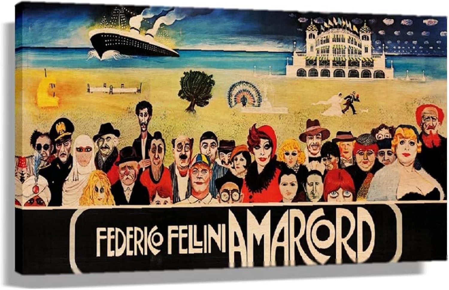 KOCOC Canvas Printing Amarcord Movie Posters and Wall Art Prints Modern