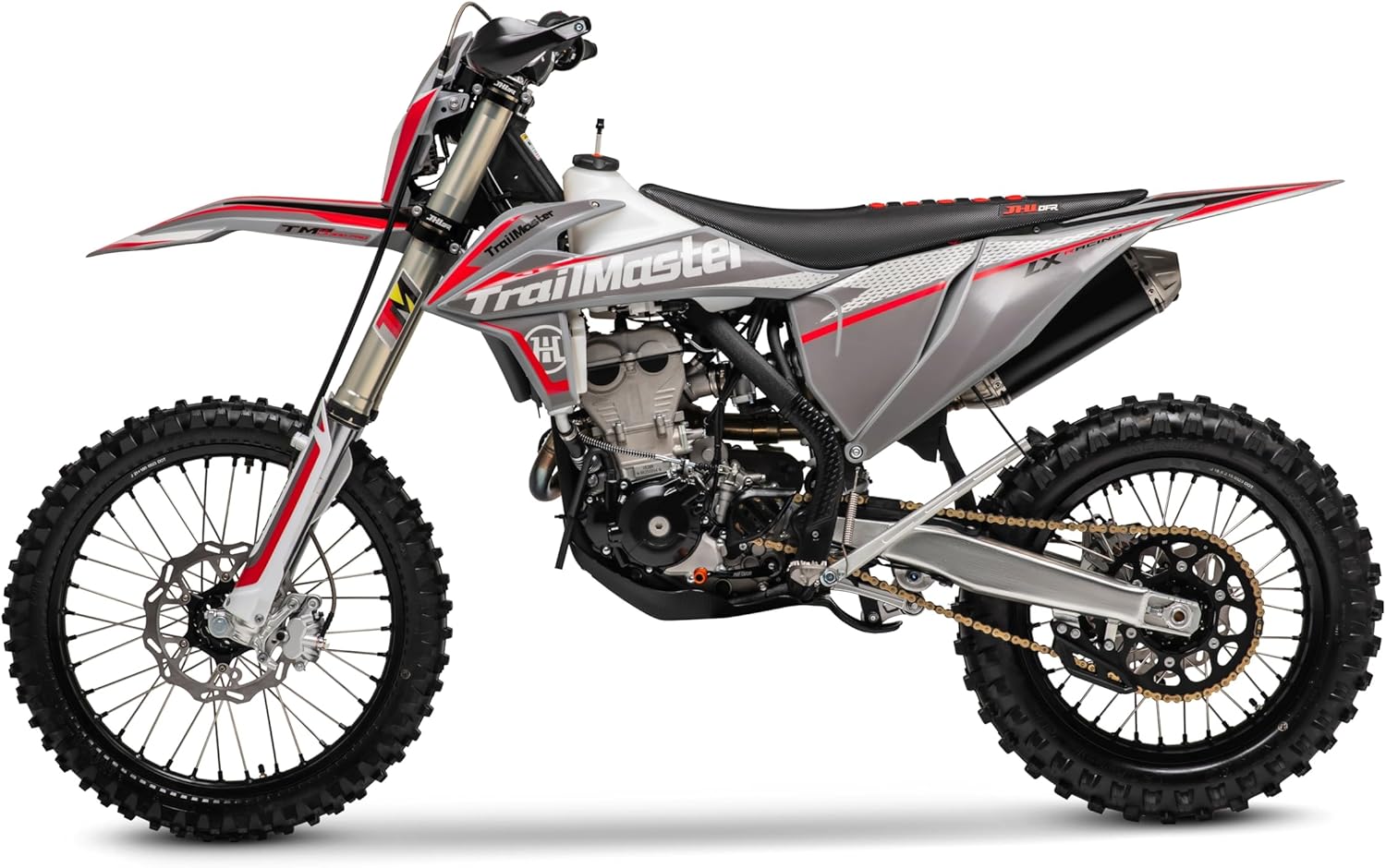 Trailmaster JHL Pro-Series High-Performance LX300 PRO Racing Ready Mid-Size Electric Start Dirt Bike (Red)