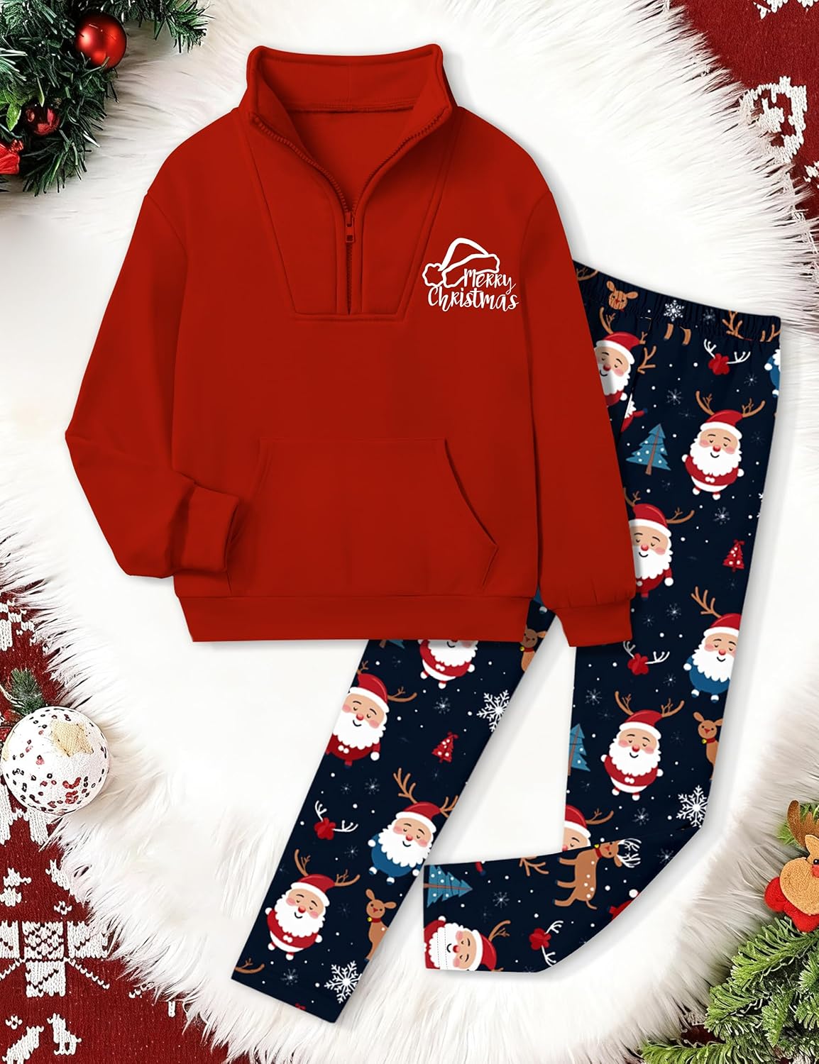 Girls Clothes Tie Dye Quarter-zip Sweatshirt + Camo Sweatpants Girls Clothing Sets 2 Piece Fall Winter Outfits 7-14T - Image 4