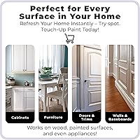 Vista 7 de spot. Pintura de retoque Acabado mate para gabinetes, paredes, puertas y muebles Kit de reparación blanco multitono Secado rápido