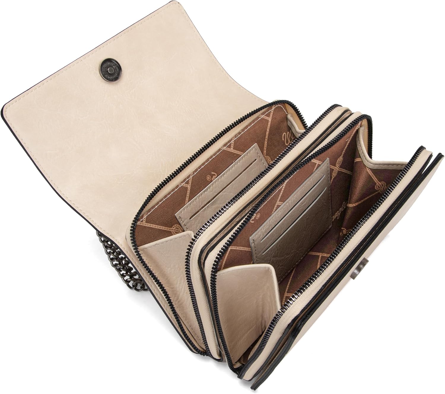 Wrangler Flap Crossbody Purse for Women Shoulder Bag Vintage Wallets with Chain Strap - Image 5