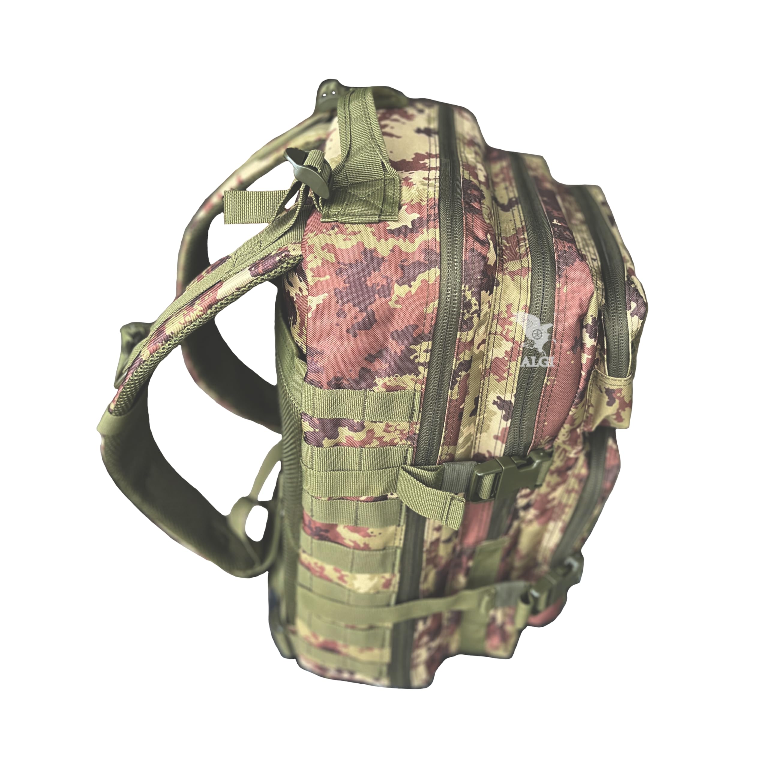 Zaino Militare Tattico Medium con sistema MOLLE 50 Litri Vegetato Militare