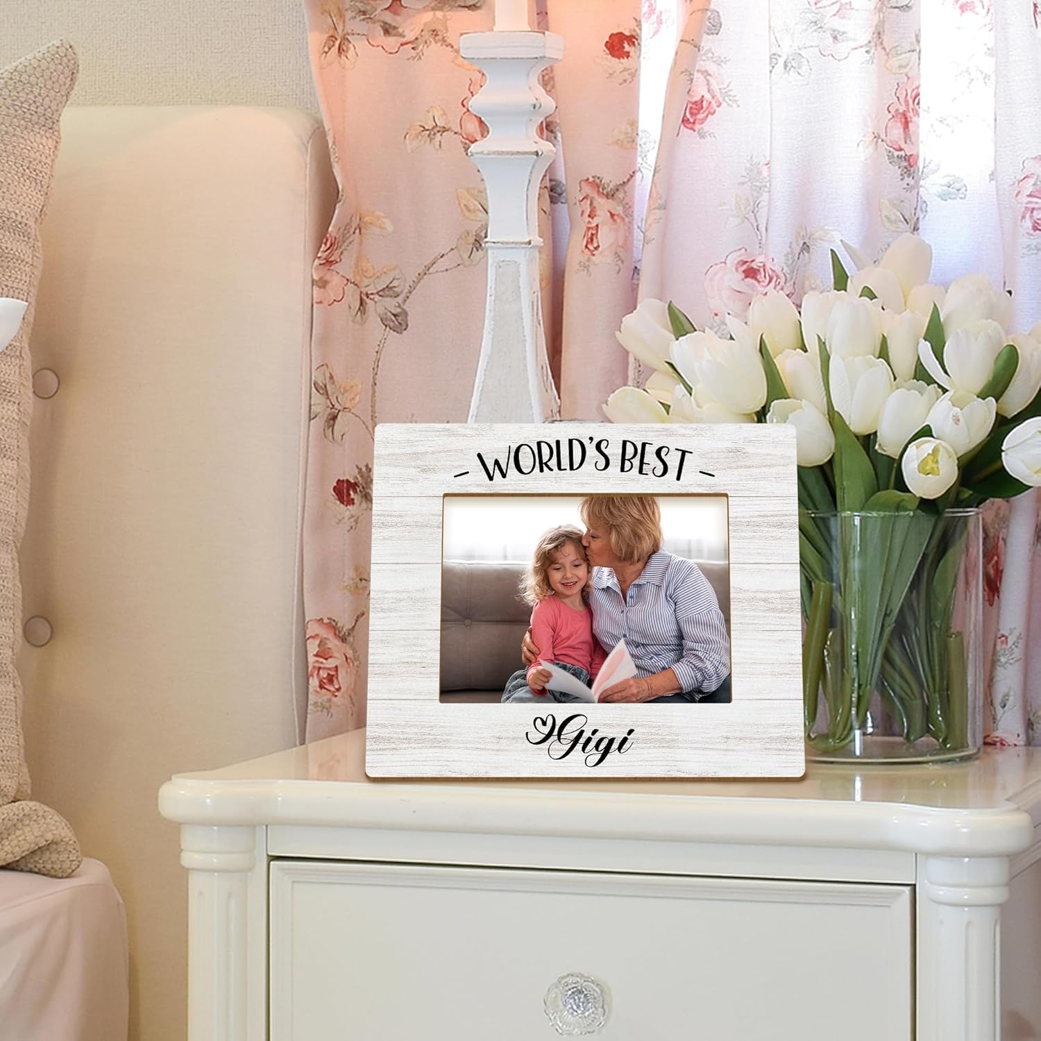 Gigi Picture Frames, Gigi Gifts, Grandma Gifts, Grandma Mother's Gay Gifts, Gigi Gifts for Grandma, Grandma Grandmother Photo Picture Frame, World’s Best Gigi Photo Frame for 5x7 Photos - Image 2