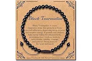 Braided 4mm Black Tourmaline Believe Bracelet: Unleash Energy & Positivity