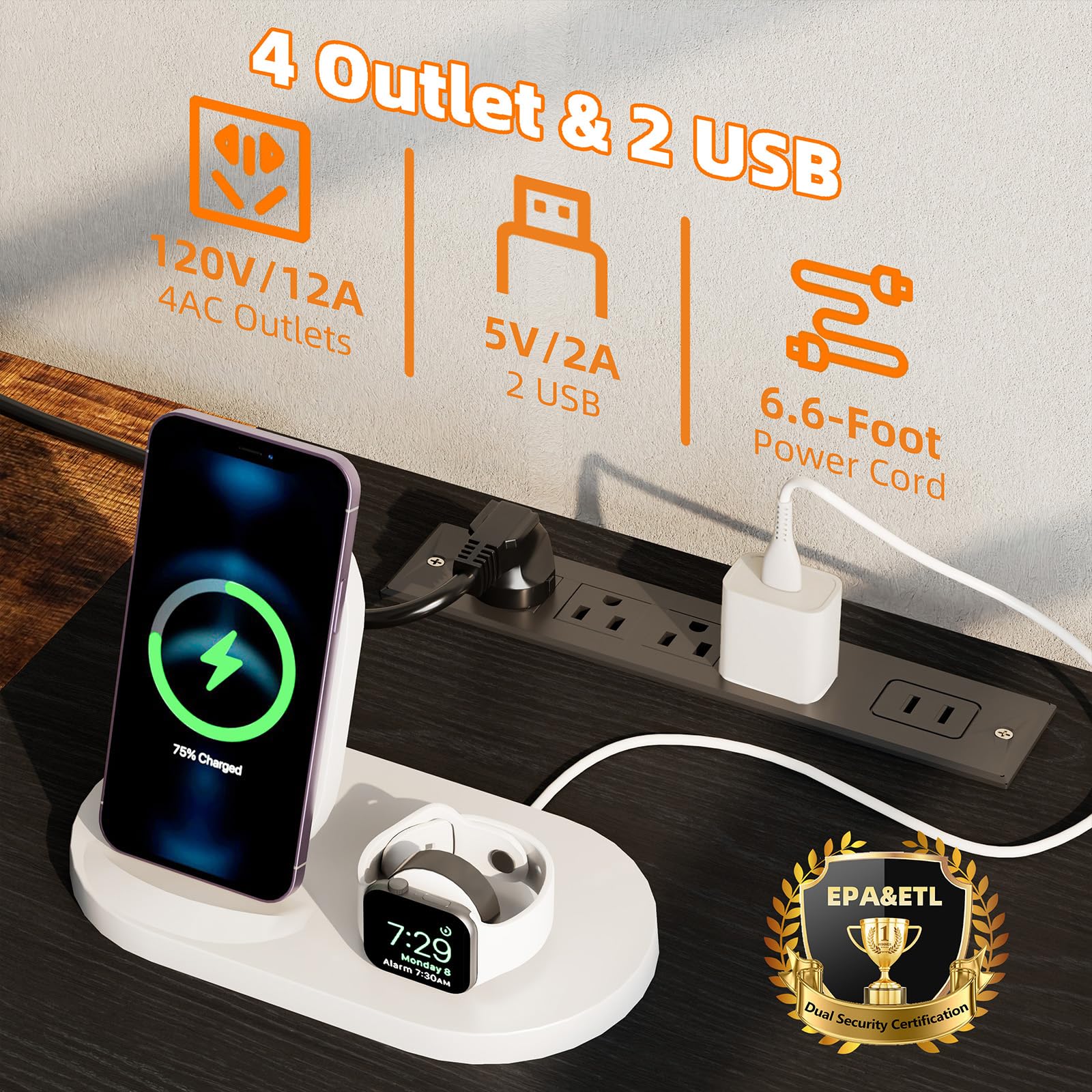 Mobile TV con Luci LED, 2 Porte USB e 4 Prese, Supporto TV fino a 70 Pollici, 4 Cassetti e 4 Scomparti, Struttura in Acciaio, 160x63x40 cm, per Soggiorno e Camera da Letto, Marrone Rustico