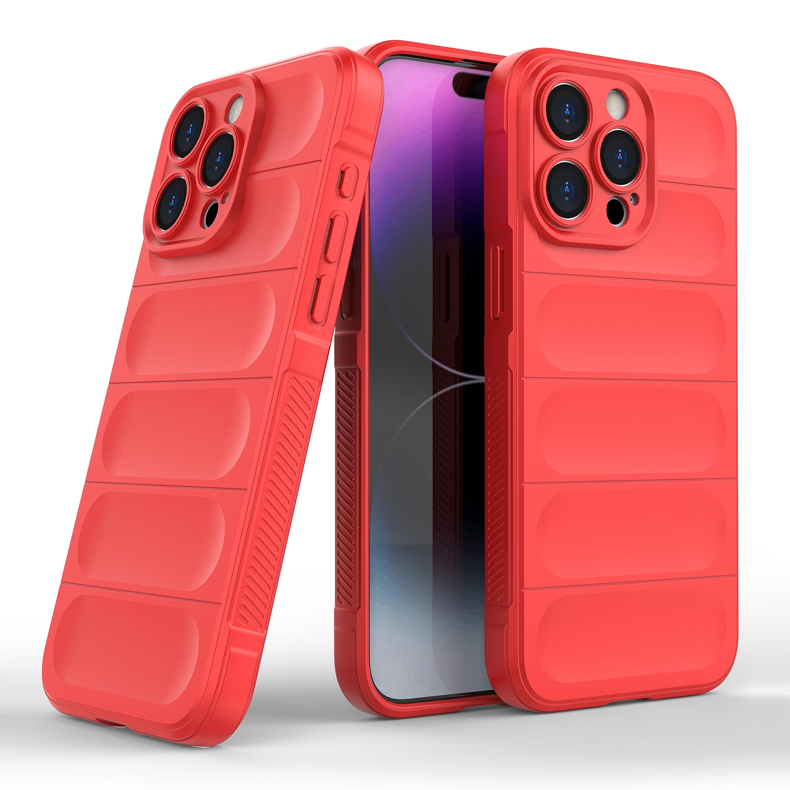 Zapcase Back Case Cover for iPhone 15 Pro Max | Compatible for iPhone 15 Pro Max Back Cover | Liquid Silicon Magic Case with Camera Protection | Red