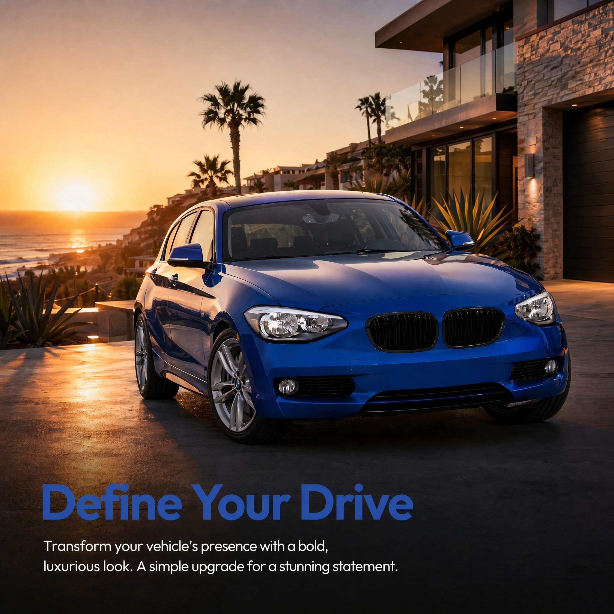 F20 F21 Calandre Noir Brillant pour BMW Série 1 (2011-2014), Convient Parfaitement pour Serie 1 F20 F21 (For 1er F20 2011-2014)
