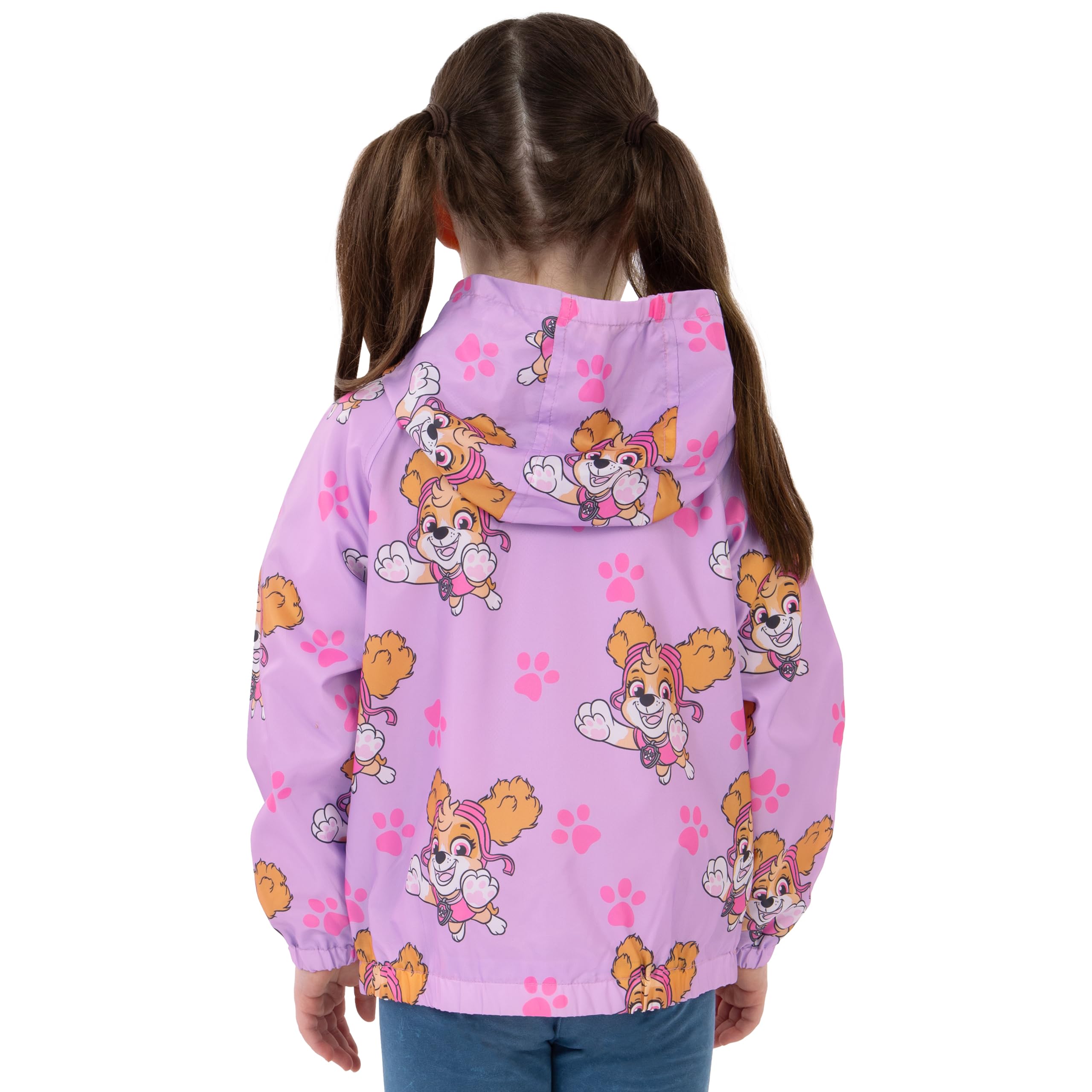 Paw Patrol Imperméable Fille, Skye Manteau de Pluie, Veste Pluie Enfant Résistante à l’Eau