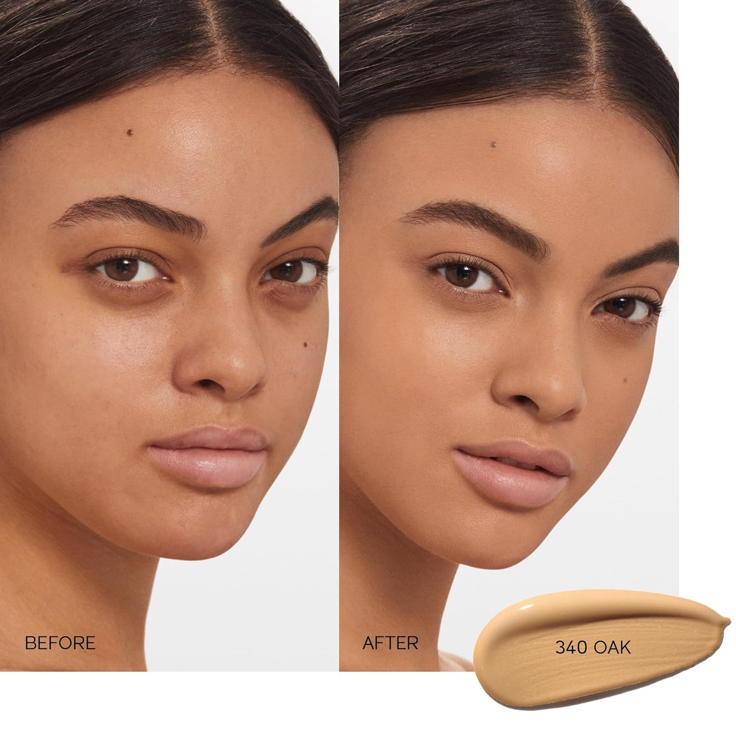 Shiseido Synchro Skin Self-Refreshing Foundation SPF 30, Oak 340 - Medium-to-Full Buildable Coverage - Natural Finish, 24-Hour Wear - Water Resistant & Non-Comedogenic - 30 mL - Image 3