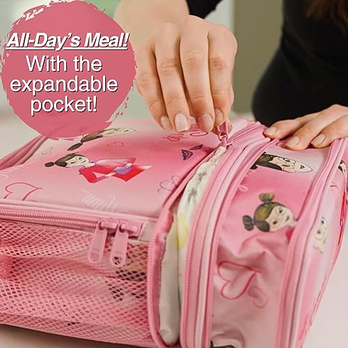 Miniatura 3 de friends on trend Bolsa de almuerzo para niños aislada con bolsillo expandible, bolsa de almuerzo para niñas con llavero POP - Bolsa de almuerzo para