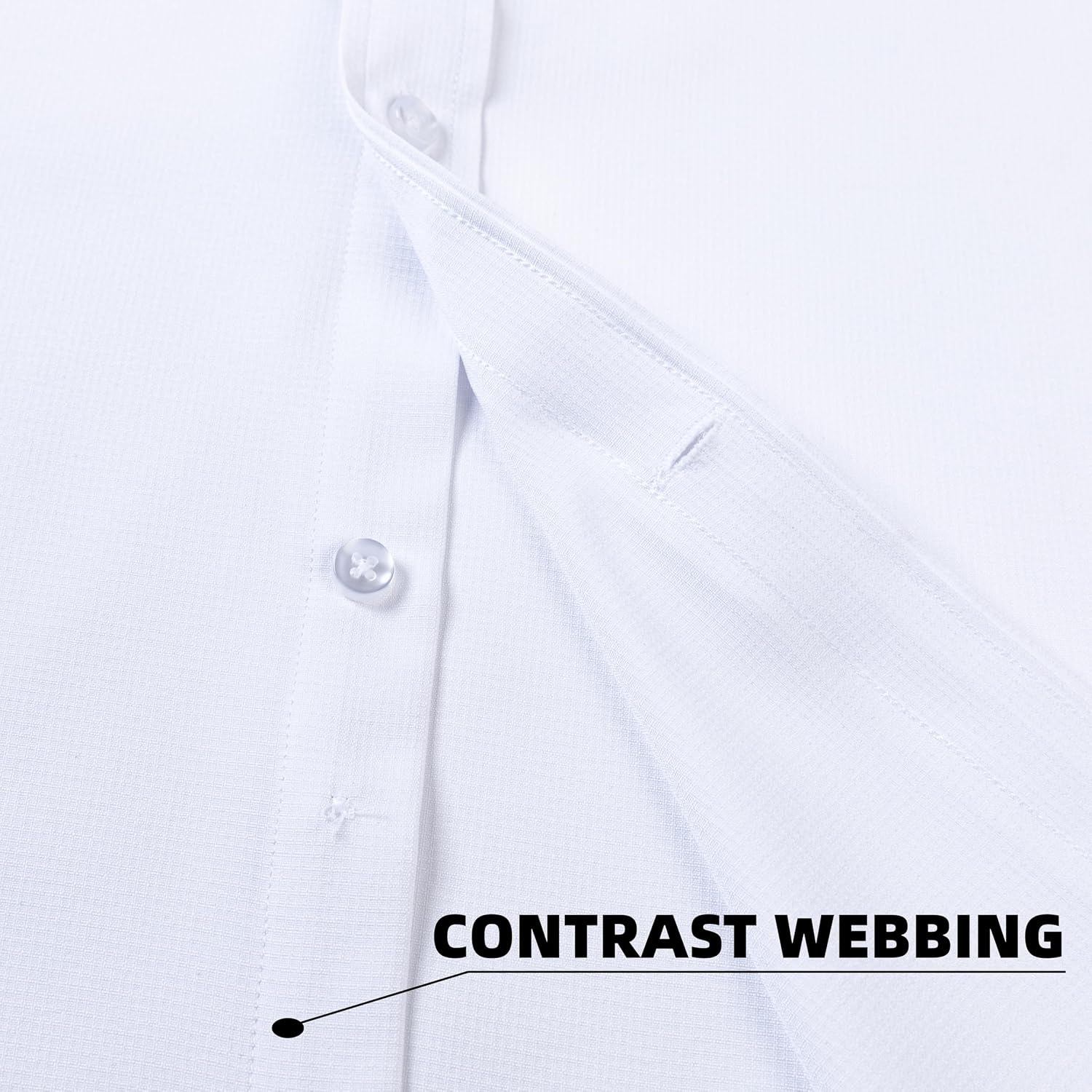 Slim Fit Dress Shirts for Men Stretch Muscle Fit Long Sleeve Dress Shirts Wrinkle Free Formal Button Down Shirts