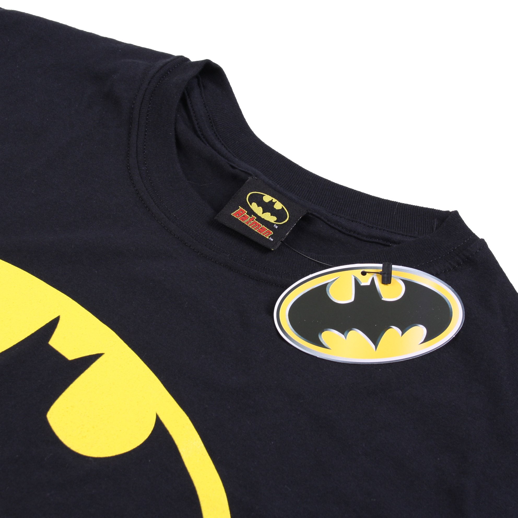 DC Comics Men's Batman Logo T-Shirt, Black