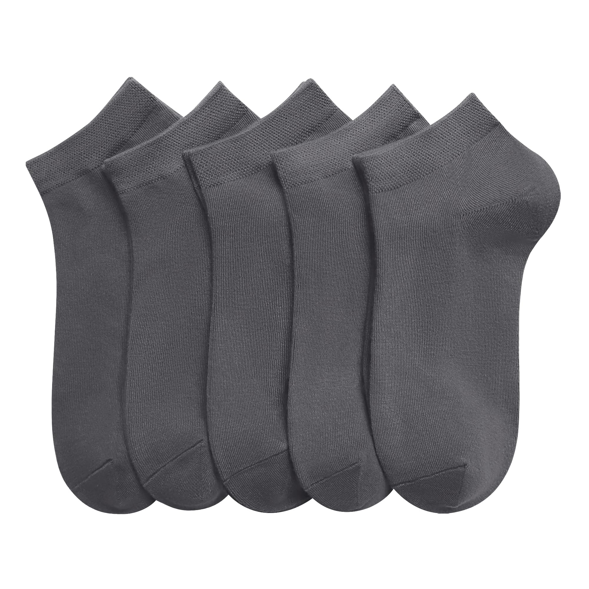 SERISIMPLE Women Viscose Bamboo Ankle Socks Low Cut Thin Sock Lightweight Pastal Color Soft Sock 5 Pairs
