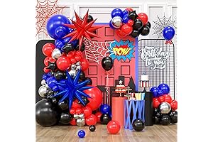 Spiderman Balloon Garland Arch Kit | Boys Kid Spider Theme Party Superhero Decoration