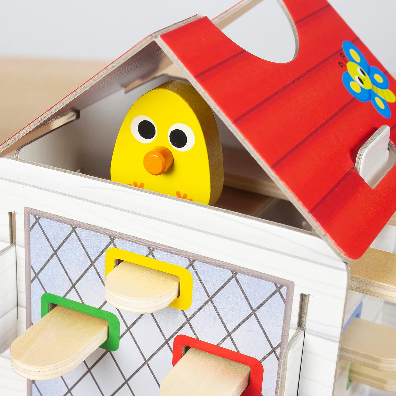 Goula - Happy Chickens - Un Jeu d'adresse pour les enfants - Jeu d'apprentissage des couleurs et amusant pour la famille - dès 3 ans - 2 à 4 joueurs