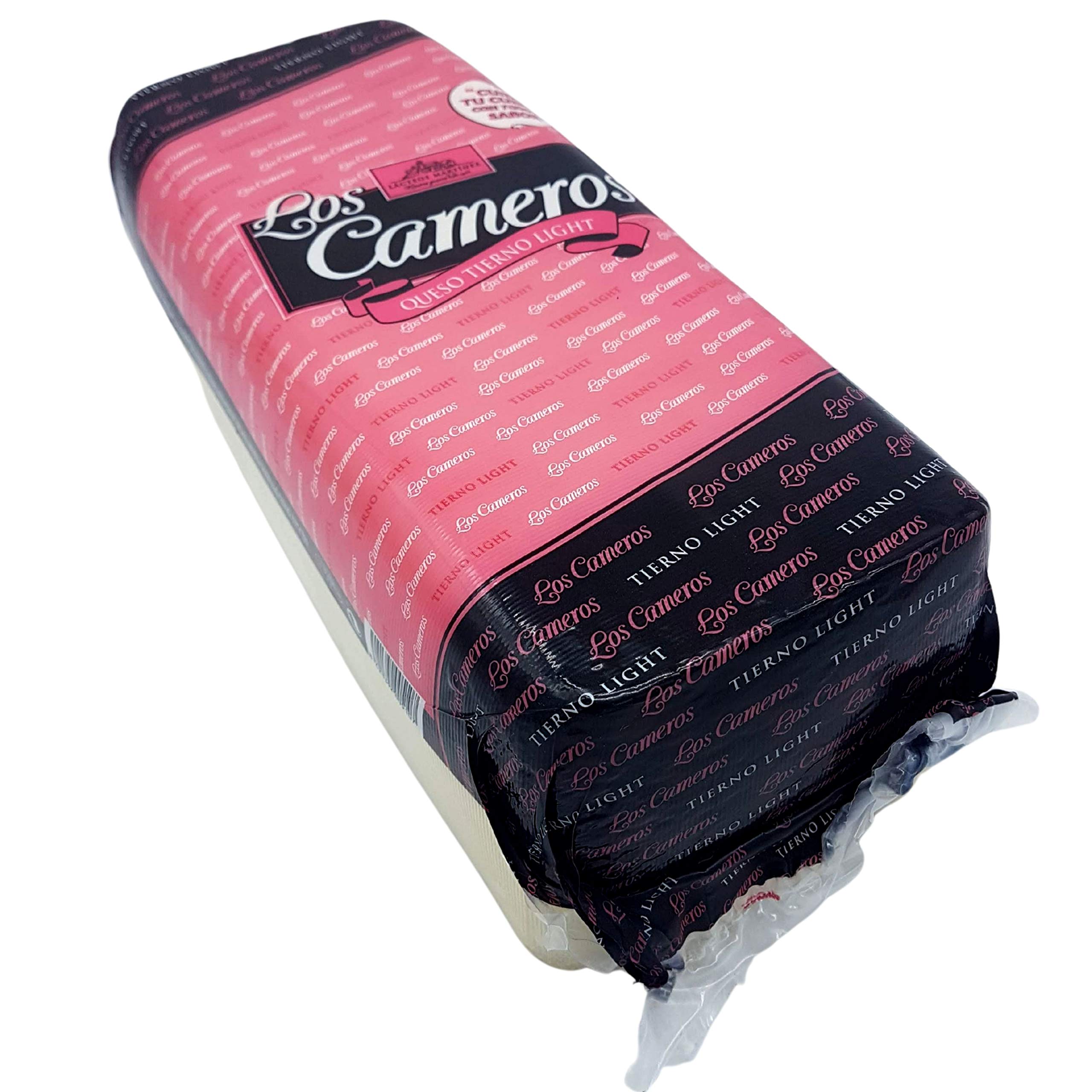 Queso de Vaca Tierno Light - Queso en Barra Los Cameros - Peso Aproximado 3.3 kilogramos - Queso Light Elaborado con Leche Pasteurizada de Vaca - Queso Light con todo el sabor de su origen.