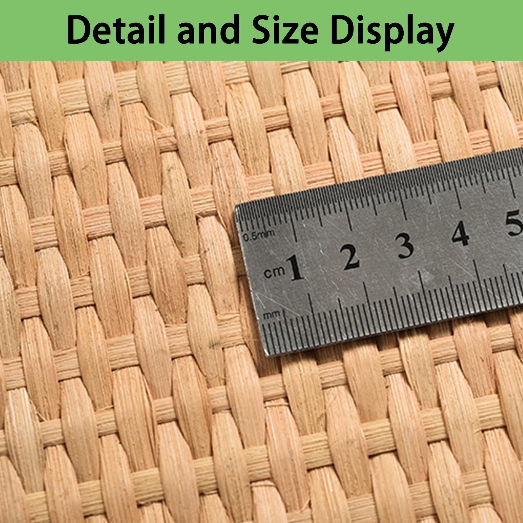 Rollos de ratán para Tejer y Reparar Pieles | Material para Tejer ratán DIY - 45 cm x 249 cm | Suministros multifuncionales para Manualidades y Reparaciones | Varios