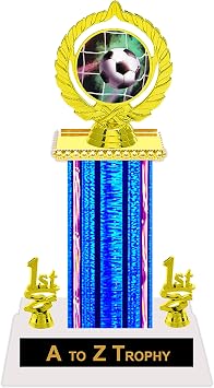 Trophies Soccer Trophy Awards 11 1/2" Futbol Tournament Sport Free Engraving Color Choice
