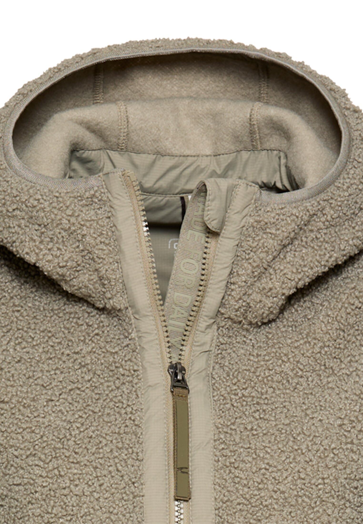 camel active Damen Polar-Fleecejacke mit Fester Kapuze