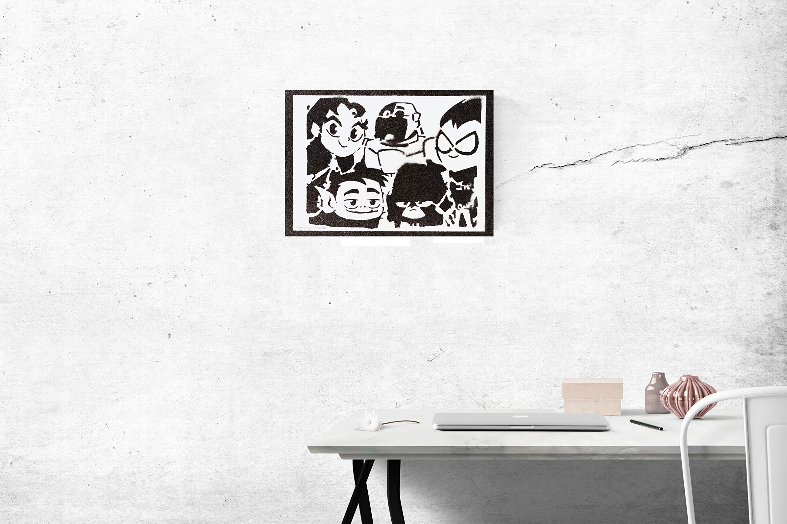 Poster Graffiti Handmade Moreno-Mata - Opera D'Arte Autentica Per Soggiorno