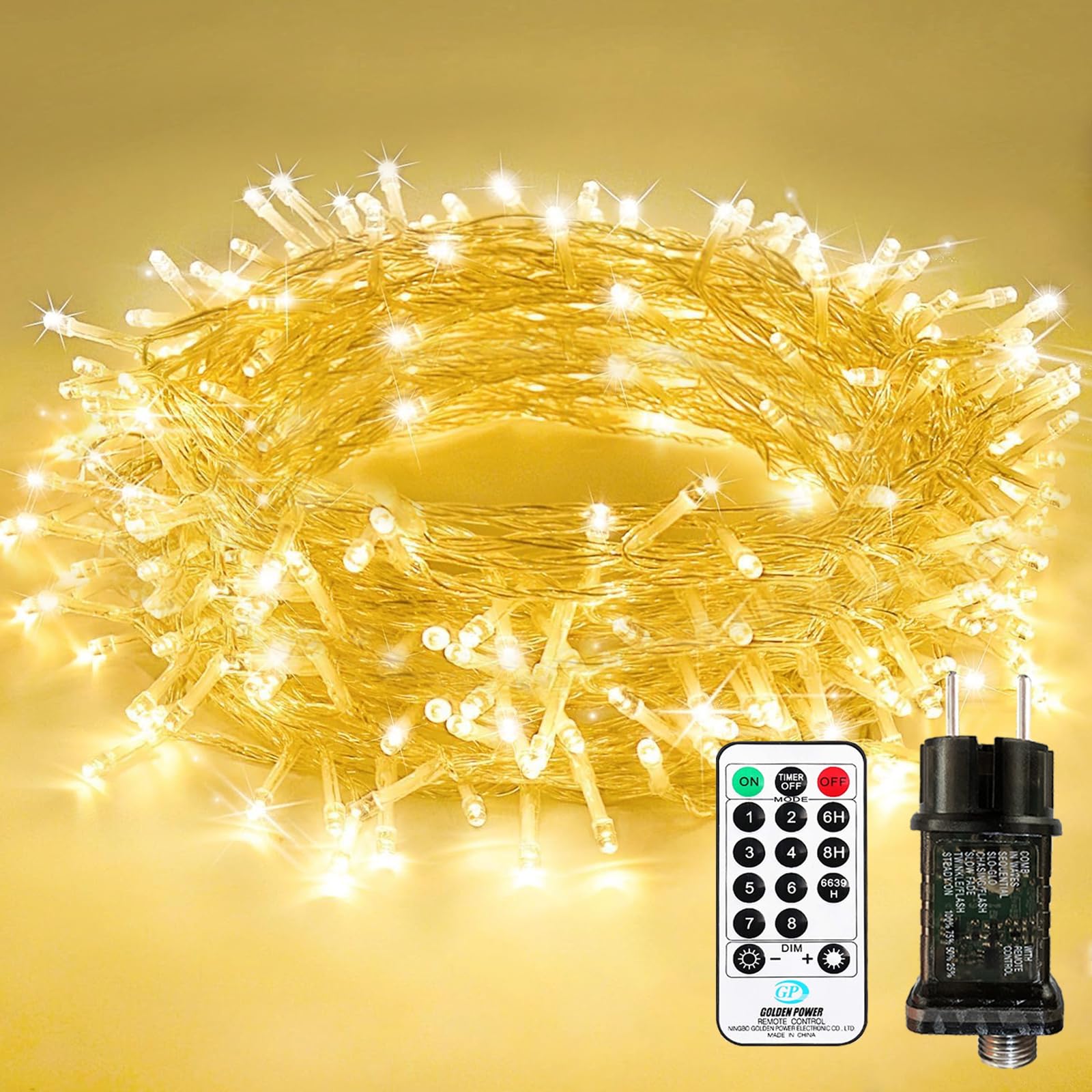 Bzavor Lichterkette Außen und Innen, Lichterkette Weihnachtsbaum für Partys Weihnachten Weihnachtsdeko
