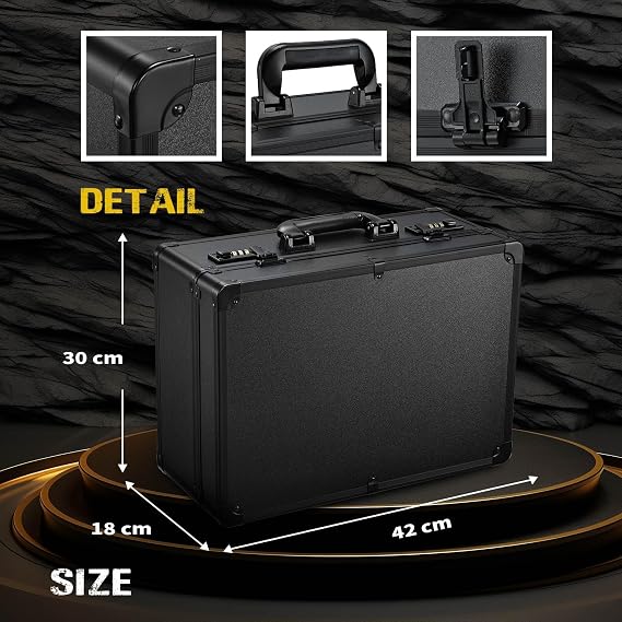 Barber Case with Clippers Sliding Tray Hair Scissors Trimmer Suitcase
