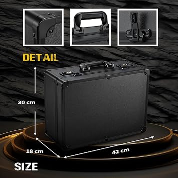 Barber Case with Clippers Sliding Tray Hair Scissors Trimmer Suitcase