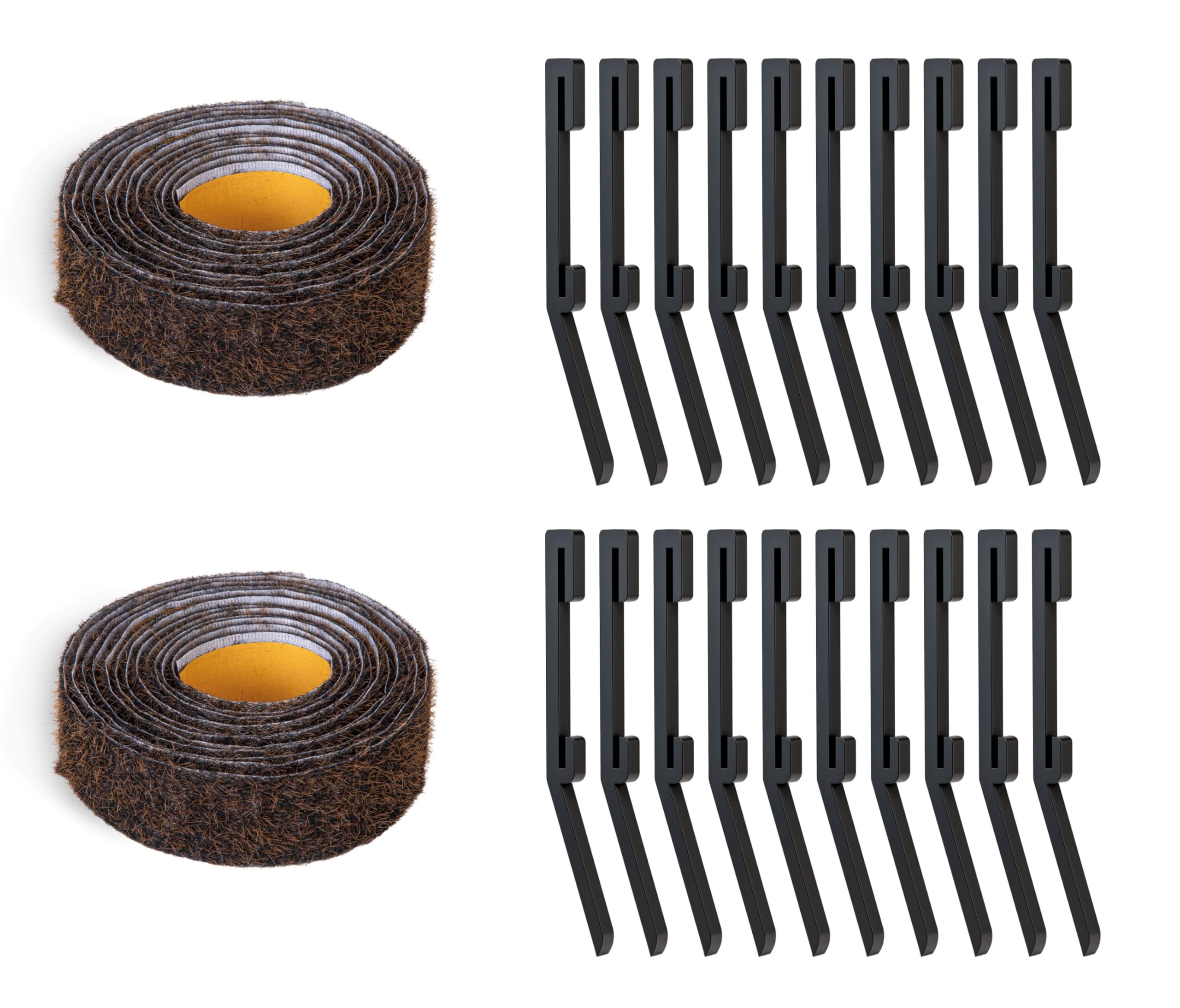 Alberts Schneckenzaun mit Erdspießen | schwarz | 6000mm x 40mm | Schneckenstopp | Schneckenabwehr für Topfpflanzen und Hochbeete | Schneckenschutz | Schneckenstopp Rasenkante