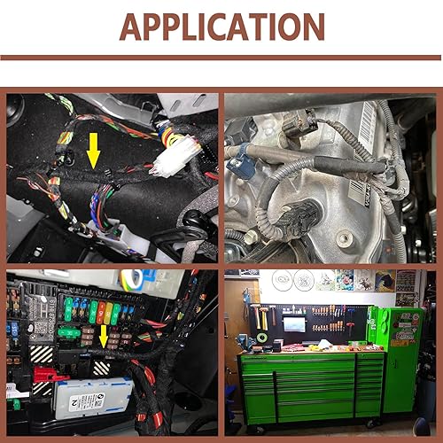 Miniatura 3 de Cinta antiabrasión de tela automotriz, 2 rollos de 34 x 50 pies, fuerte adherencia negra, arnés de cableado de alta temperatura, cable de