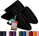 Utopia Home [24 Pack, Black] Cloth Napkins 17x17 Inches, 100% Polyester Dinner Napkins with Hemmed Edges, Washable Napkins Ideal for Parties, Weddings and Dinners