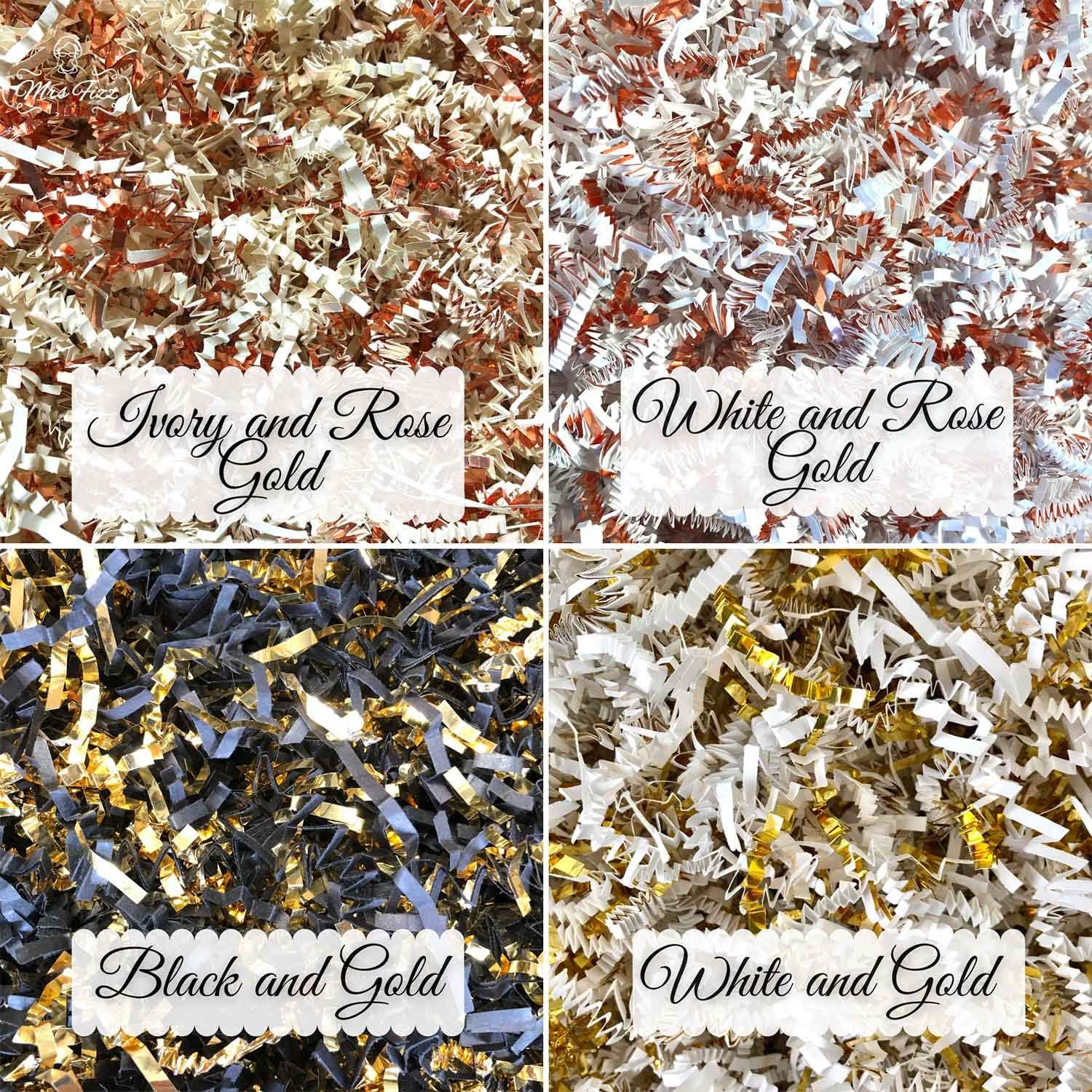 Mrs Fizz Crinkle Cut Paper Shred Filler for Packing and Filling Gift Baskets (2 LB) Kraft : Health & Household