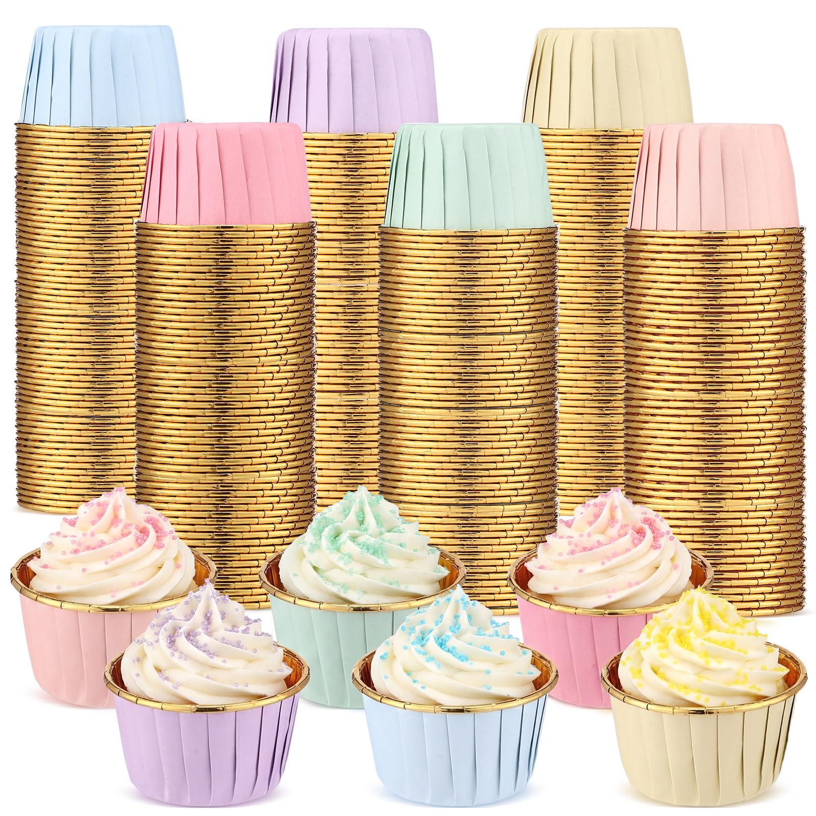 Photo 1 of Geiserailie Pastel Cupcake Liners (100 Pcs)