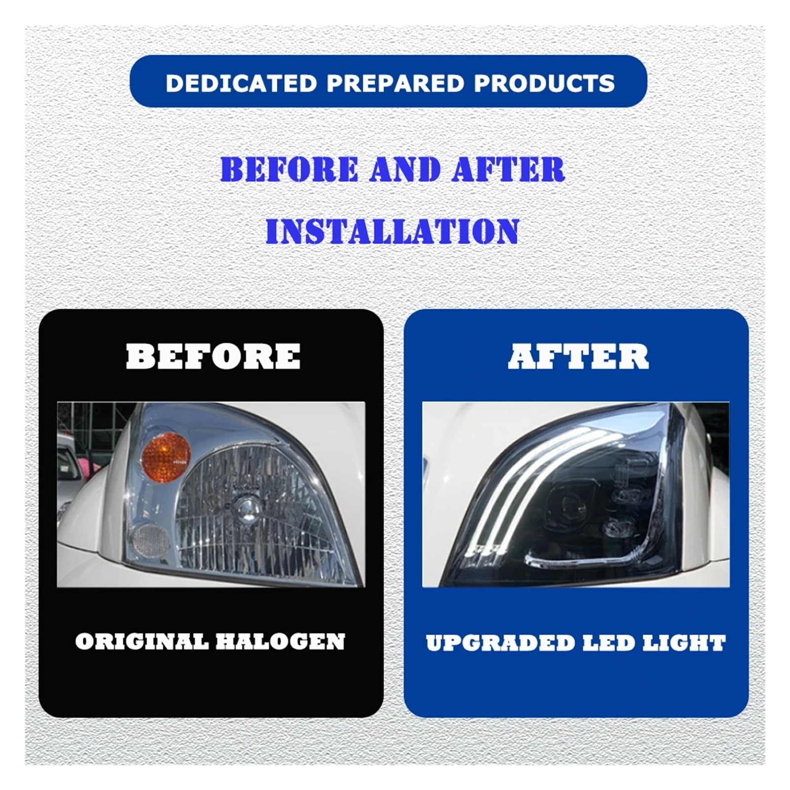 Pasuje do Toyota Prado 03-09 w nowym stylu pełna dioda LED DRL reflektor samochodowy montaż sygnału akcesoria samochodowe zmodyfikowana lampa reflektory LED
