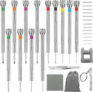 MIUYTRN Uhrmacher Werkzeug - Kronenrohr Entferner Edelstahl Set