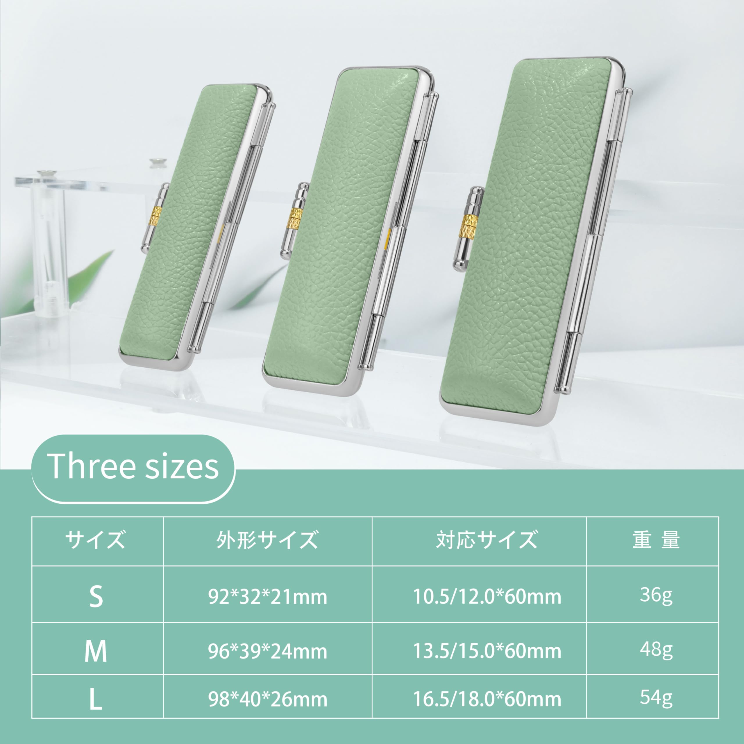 Amazon | No.3 stamp shop 印鑑ケース 高級本革印鑑ケース 朱肉