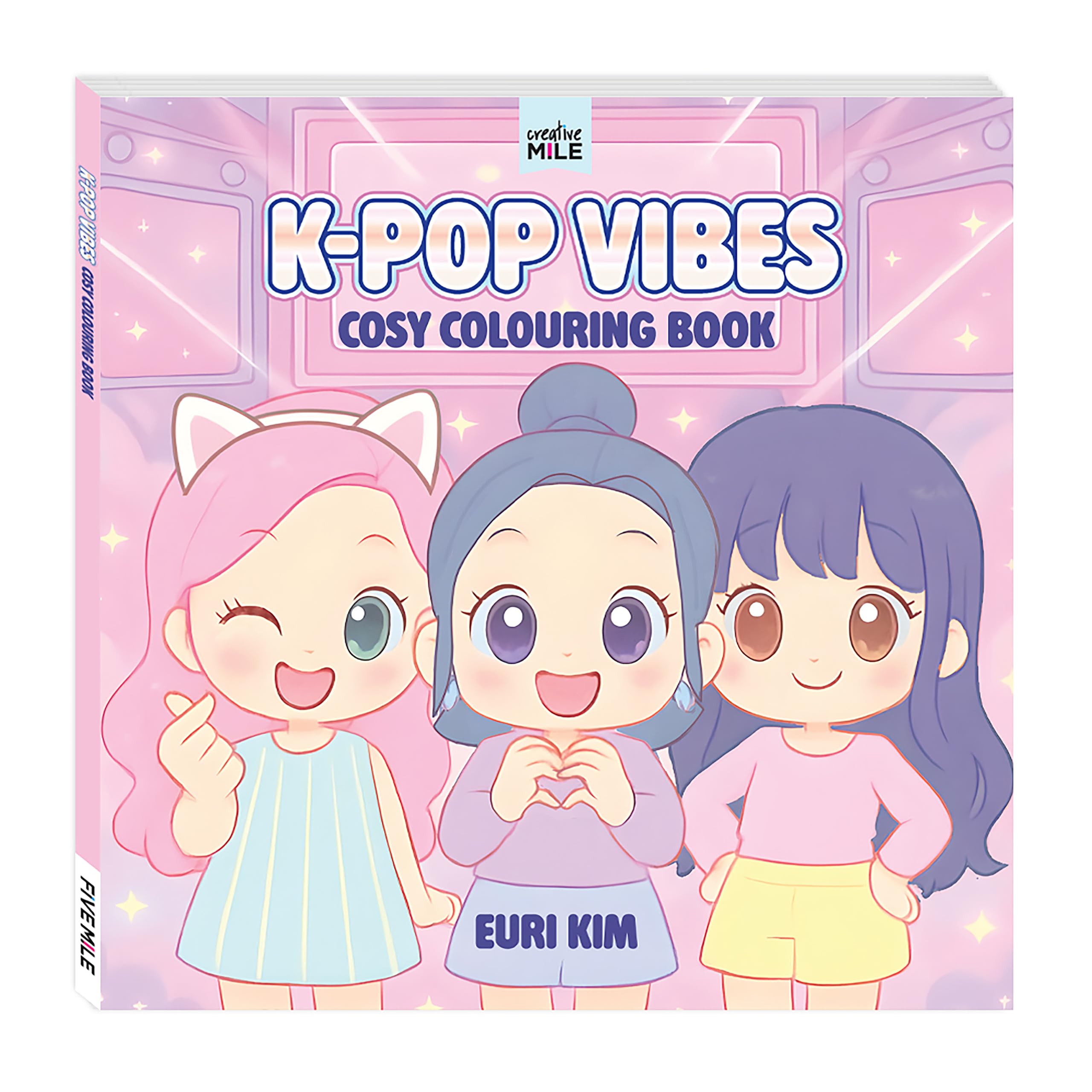 K Pop Vibes Cosy Colouring Book