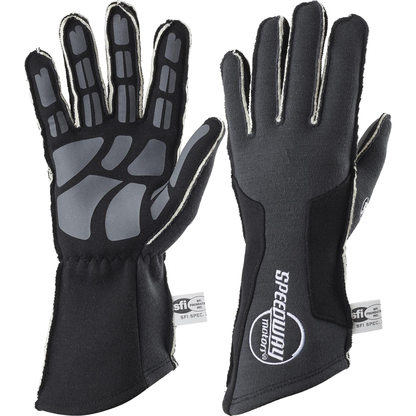 Speedway Motors Outseam Racing Gloves SFI-5 Black Small