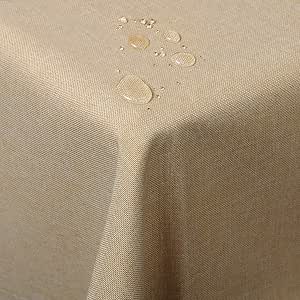 meioro Tovaglia in poliestere Pulisci Copritavolo, 140x240cm Rettangolo Tovaglie Resistente, Impermeabile Decorativo Copri Tavola Protettore per Casa Cucina Partito Decorazioni Esterno e Interno