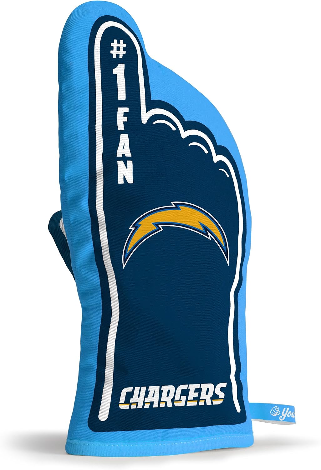 YouTheFan NFL Officially-Licensed Oven Mitt - Heat Resistant, 100% Cotton, Patented Design, Great for Indoors or Outdoors on the Grill - Official Team Colors and Logo
