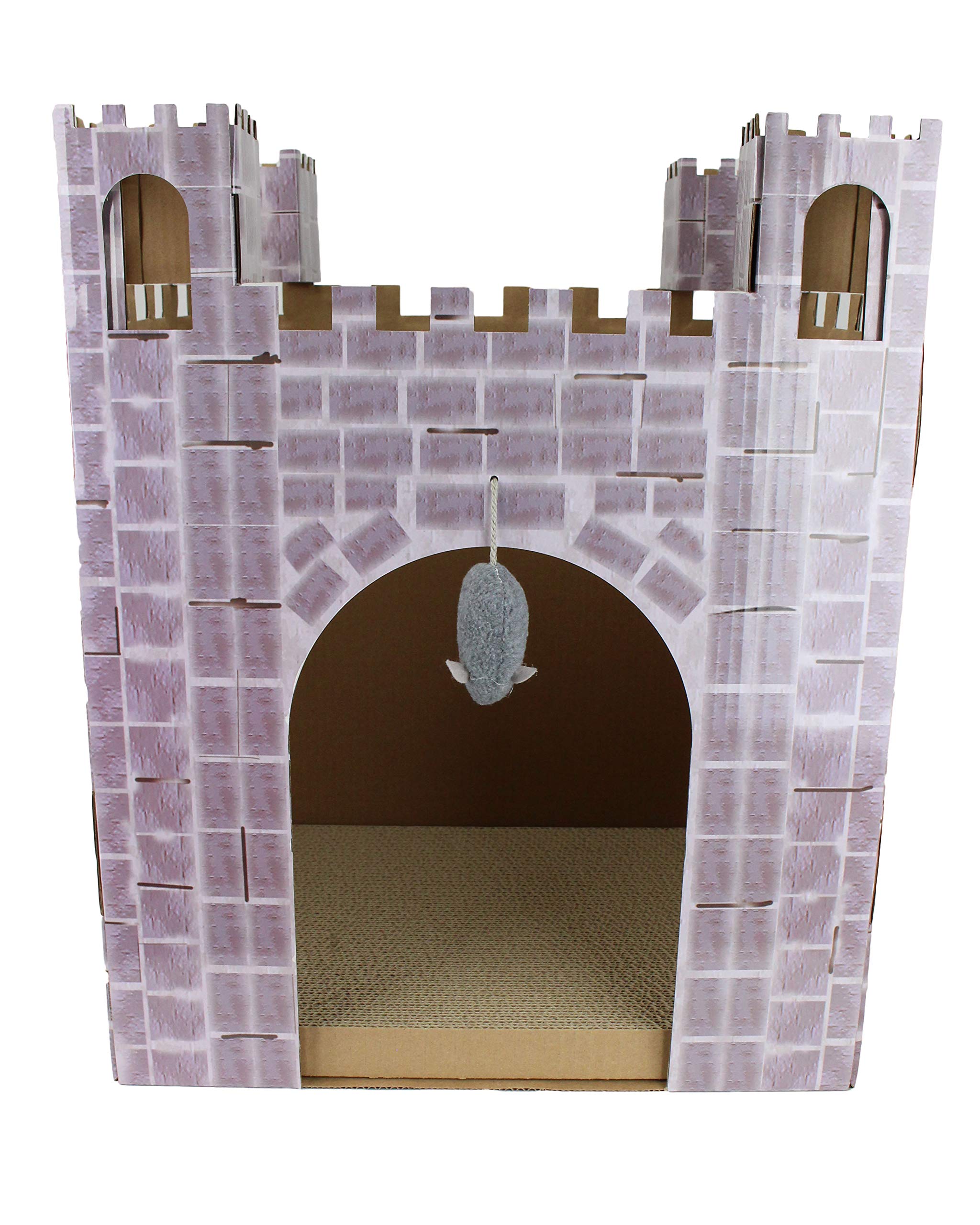 cardboard cat scratcher house