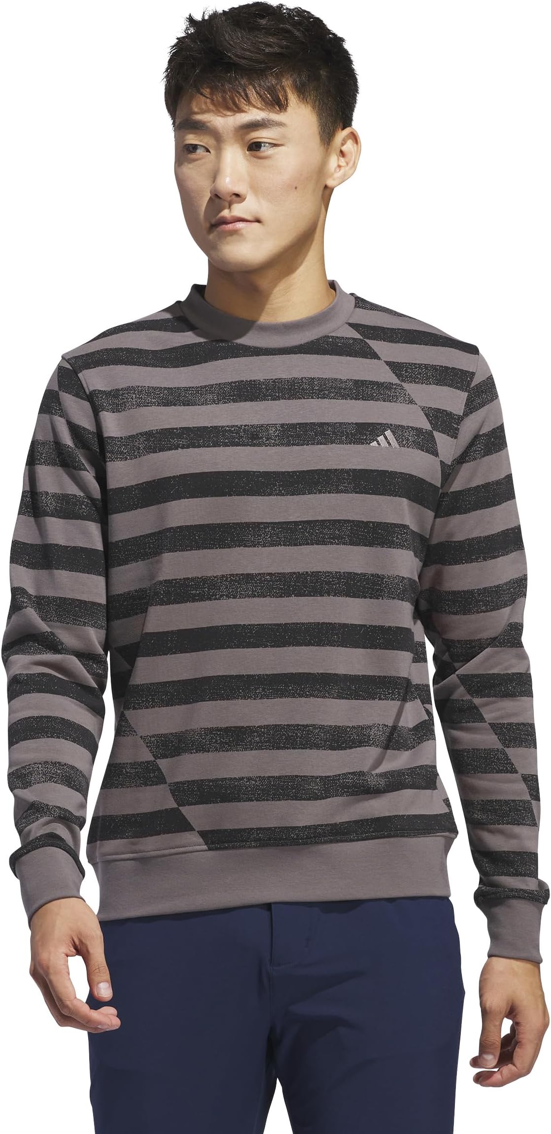 adidas recycled varsity crew neck sweatshirt