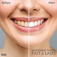 Vista 5 de MasterMedi Tiras blanqueadoras dentales, tira blanca no sensible para blanquear los dientes, 14 tratamientos