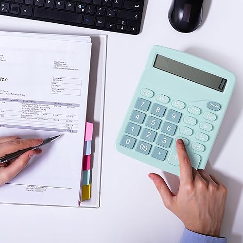 Miniatura 7 de Mr. Pen Calculadora de escritorio de pantalla grande, azul, función estándar, 12 dígitos