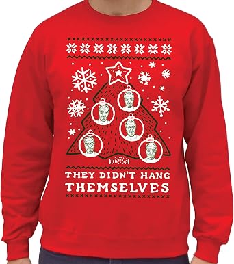 SCOBAR Epstein Ugly Christmas Crewneck Sweatshirt