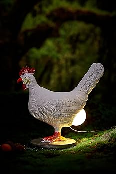 Upgraded Chicken Egg Lamp, 3D Resin Chicken Night Light with USB