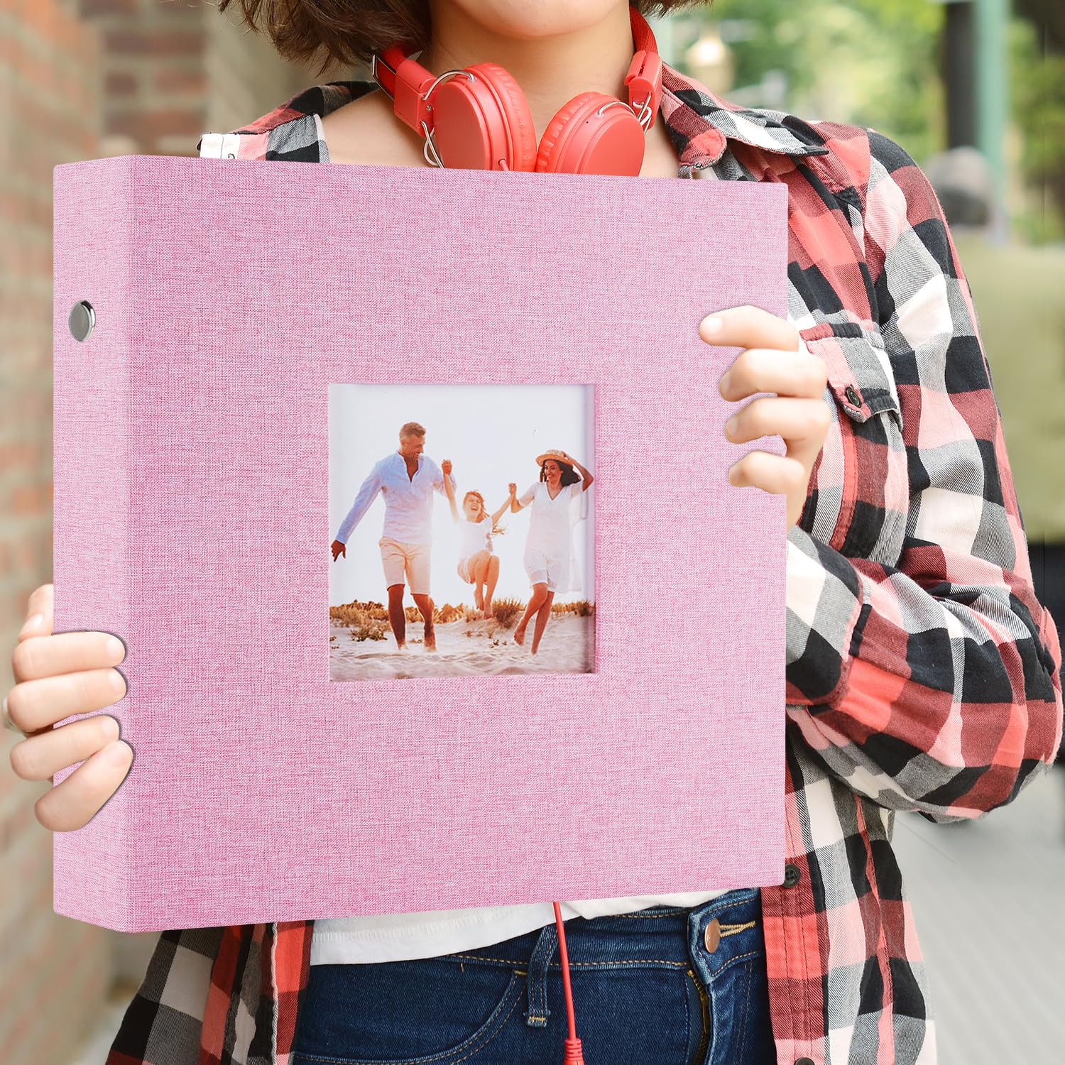 Miaikoe Photo Album 6x4 1000 Pockets Slip in Large Capacity Album for Family Wedding Anniversary Linen Album Book Holds 1000 Horizontal and Vertical 10x15cm Photos(1000 Pockets - Image 3